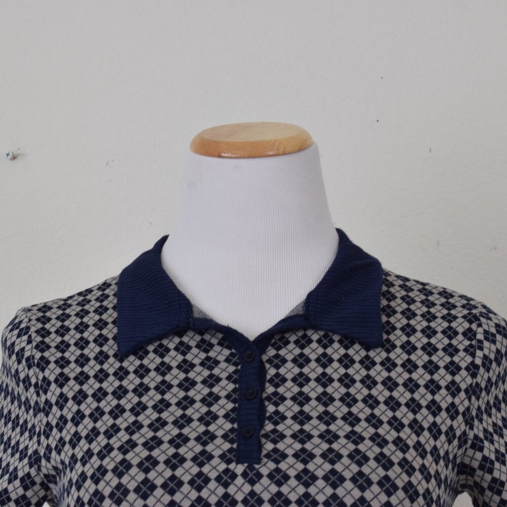 Poly/Rayon Spandex Short-Sleeved collared blouse‎ by Pink Rose size M - Picture 11 of 11